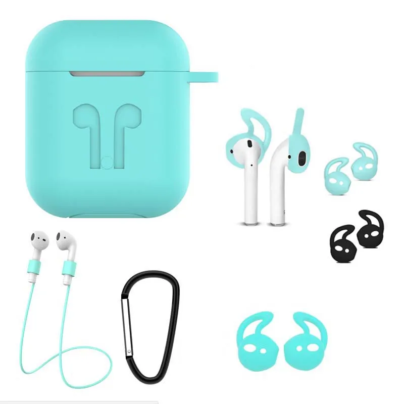 Ремешок карабин защитный чехол для AirPods силиконовый наушников аксессуары Air Pods