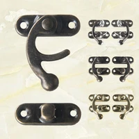 5pcslot small metal lock furniture hardware horns locks antique jewelry box padlock high quality decorative hasps with screws