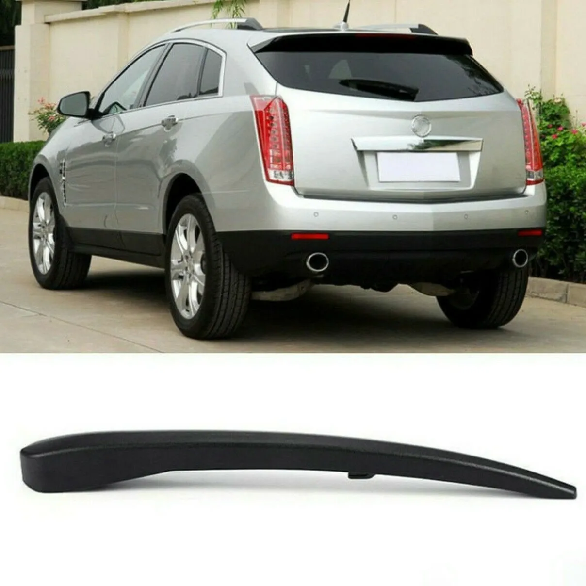 

1pc Car Exterior Accessories Fit For 2010 - 2017 Cadillac SRX Car Rear Windshield Wiper Trim Cover Black