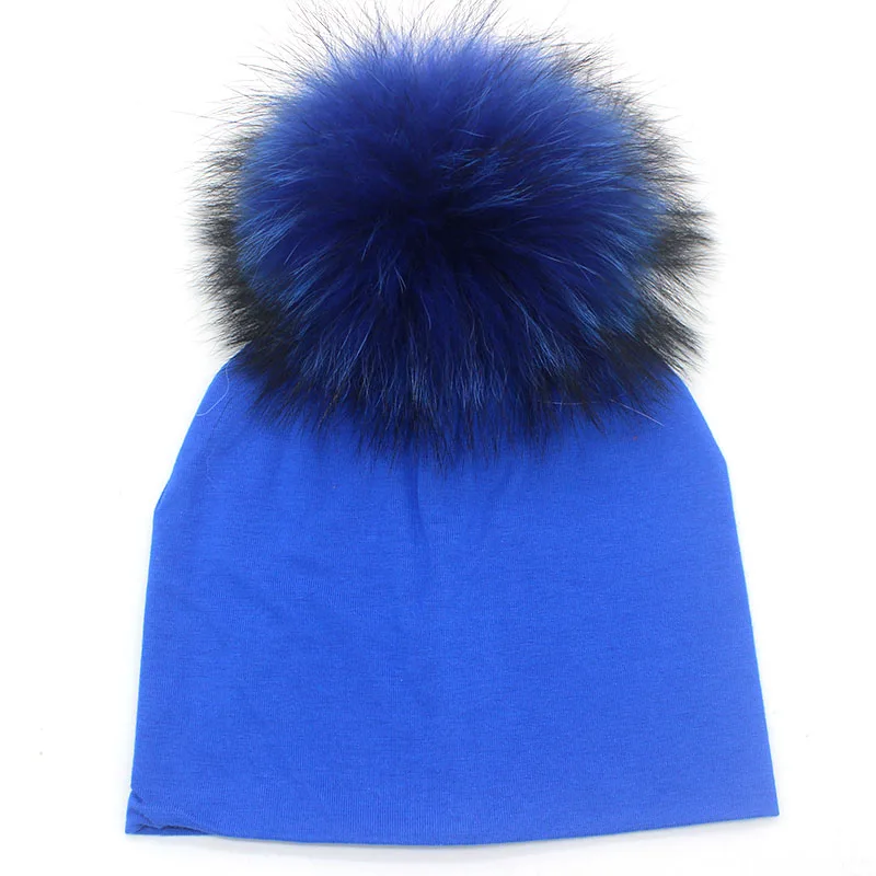 royal blue Весенне-осенняя хлопковая детская шапочка, Панама для мальчиков и девочек, детская шапочка для новорожденных до 2 лет, хлопковая вязаная новая детская шапка, детская шапка - Цвет: royal blue