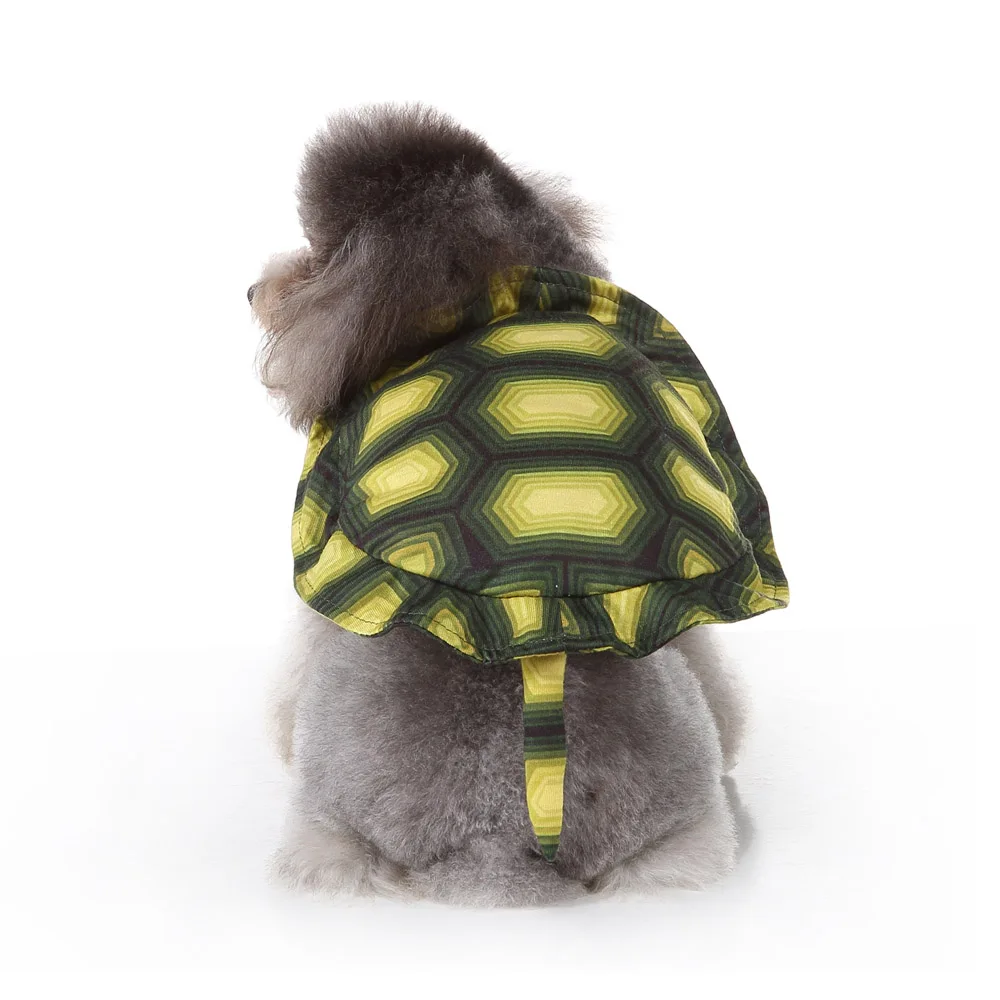 Одежда для собак на Хэллоуин черепаха косплей костюм маленьких и средних