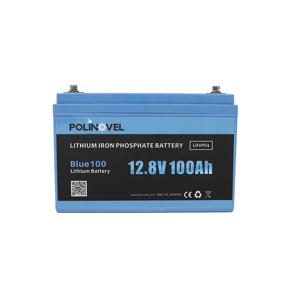 

Polinovel Blue100 Deep Cycle Lifepo4 12v 100ah Rechargeable Solar Energy Storage Lithium Battery