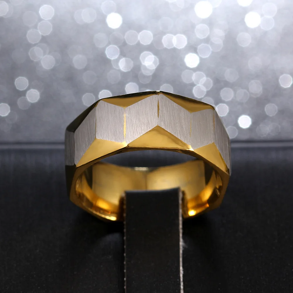 Новинка кольцо из нержавеющей стали золотого и серебряного цвета без выцветания