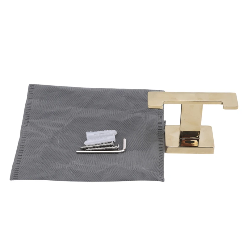 

Stainless Steel Brushed Gold Robe Hook Wall Mounted Towel Hook Clothes Hook Bathroom Kitchen Door Hook Hardware