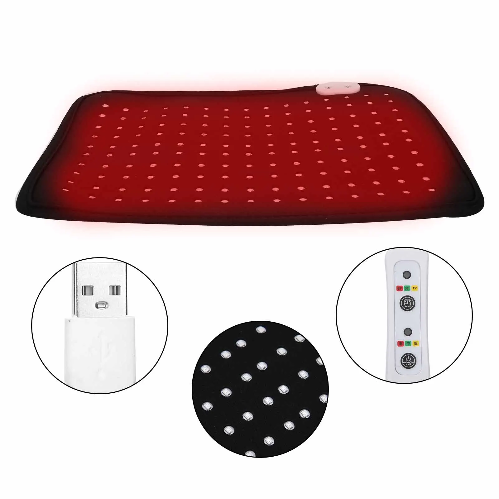 spesifikasi Alat Terapi Lampu Merah Lutut Bantalan Pemanas Inframerah Dekat Penghilang Rasa Sakit Untuk Perawatan Kaki Arthritis Pijat Kesehatan Perlindungan Hangat
