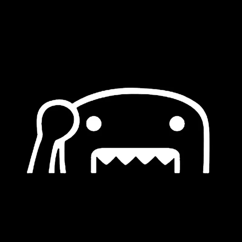 EARLFAMILY 15cm Waving Half Domo Kun JDM Funny Vinyl Decal Car Window Bumper Sticker SUV Trunk Decoration Styling | Автомобили и