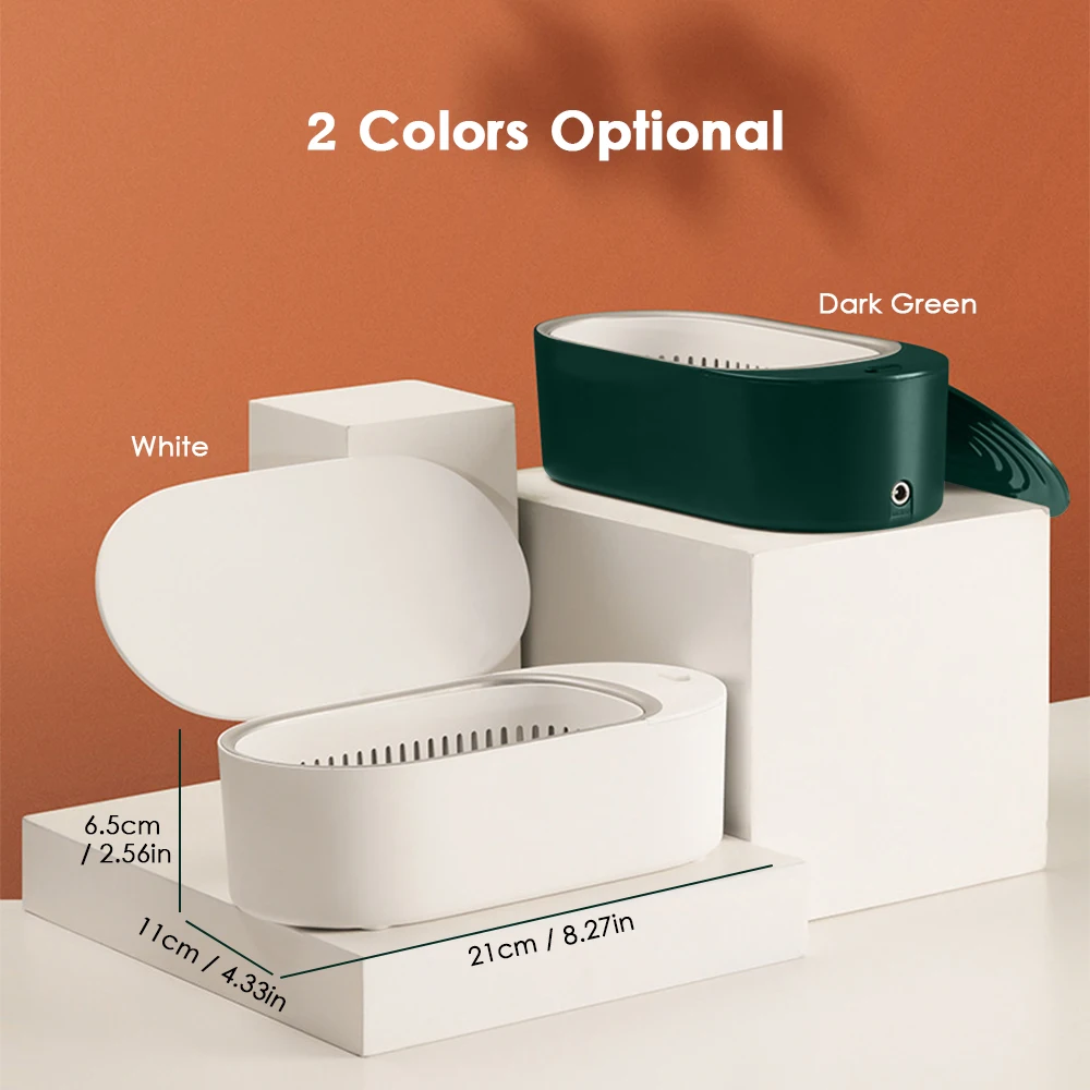 Мини ультразвуковой прибор для чистки ювелирных изделий 400 мл сверхзвуковое