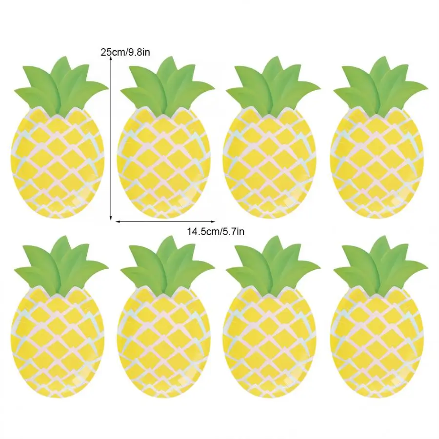 8 шт одноразовые фруктовые бумажные поддоны для еды тарелки праздника вечеринки