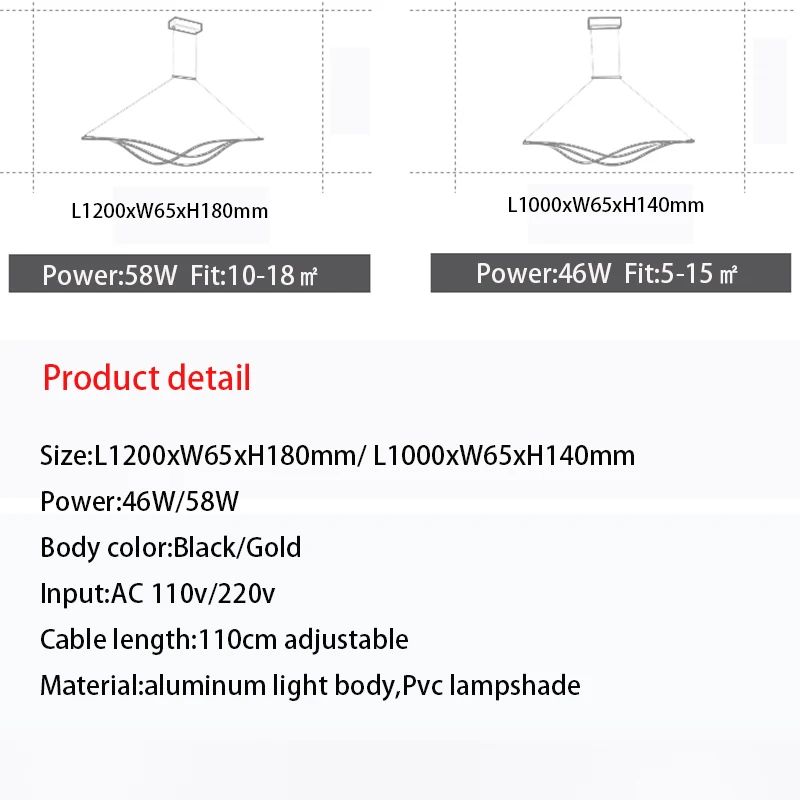 BWART Ceiling Chandelier Led Modern Pendant Lamp For The Kitchen Dining Living Room Home Decor Lustre Black Light Fixture | Лампы и