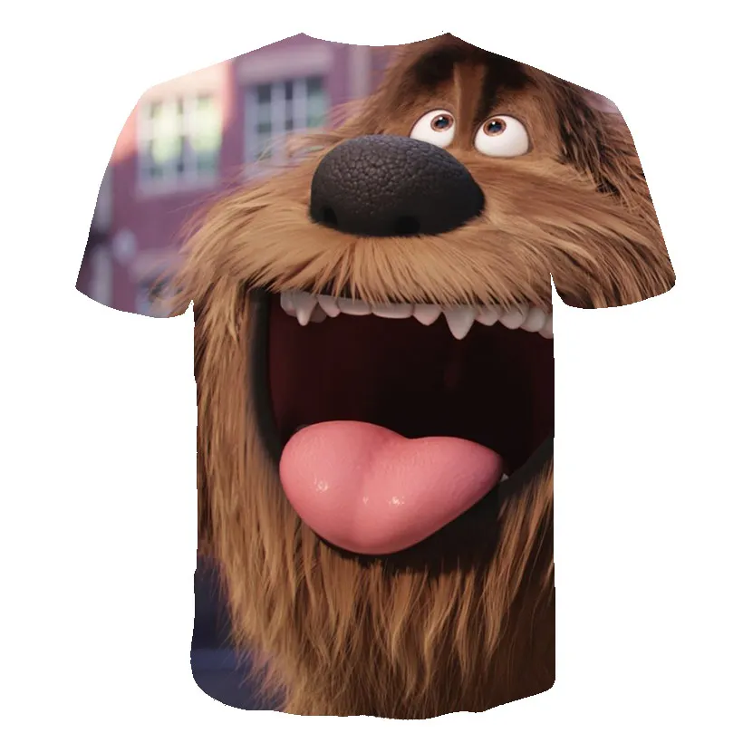 

2021 Children's Clothing Cartoon Movie t shirt For Boys Girls Cute Animal 3D T-Shirts O-Neck Child Summer Casual Tops 4-14 Year