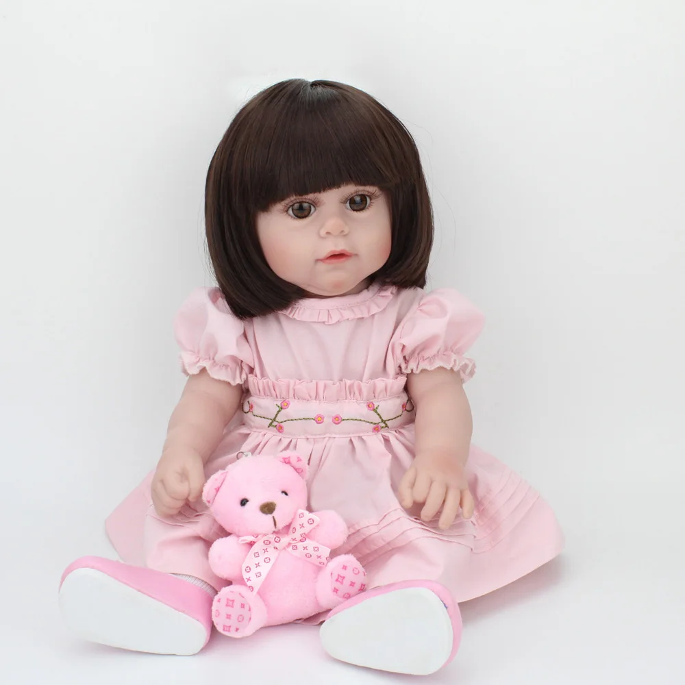 NPK 17 дюймов 43 см силиконовый Reborn baby Doll игрушка для ванны Реалистичная кукла