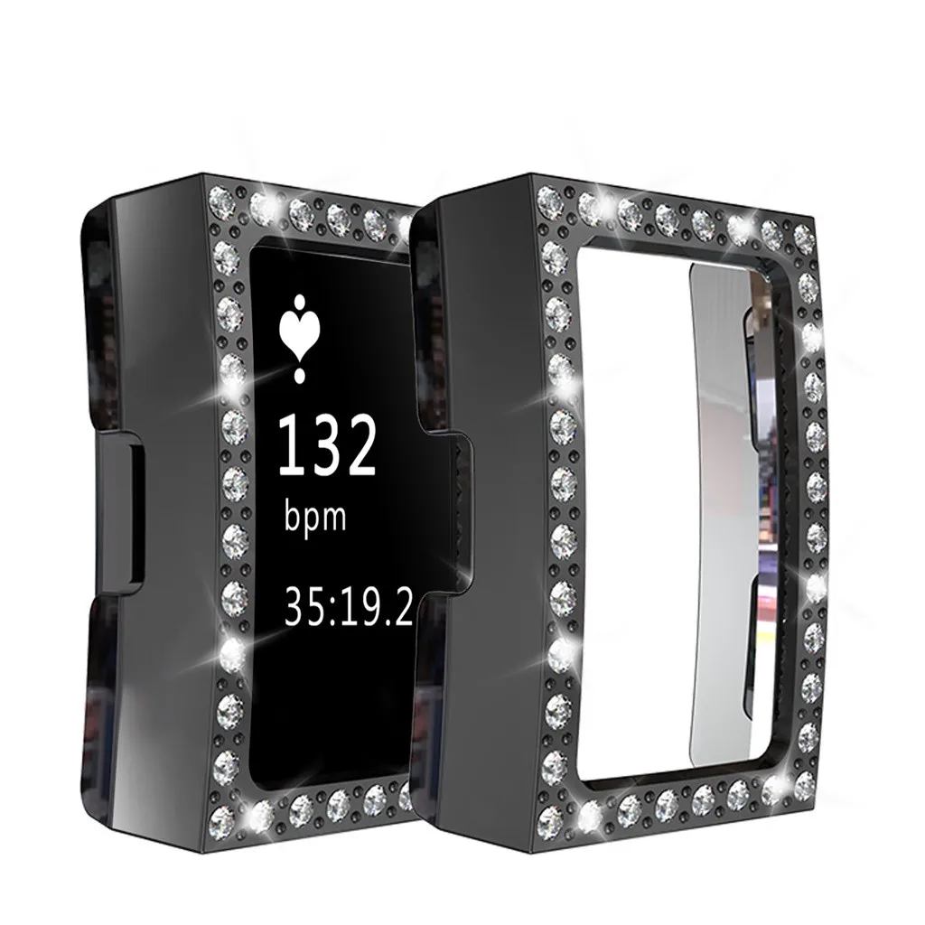 Роскошный Кристальный защитный чехол для Fitbit charge 2 Smart Watch PC Frame ультра-тонкий