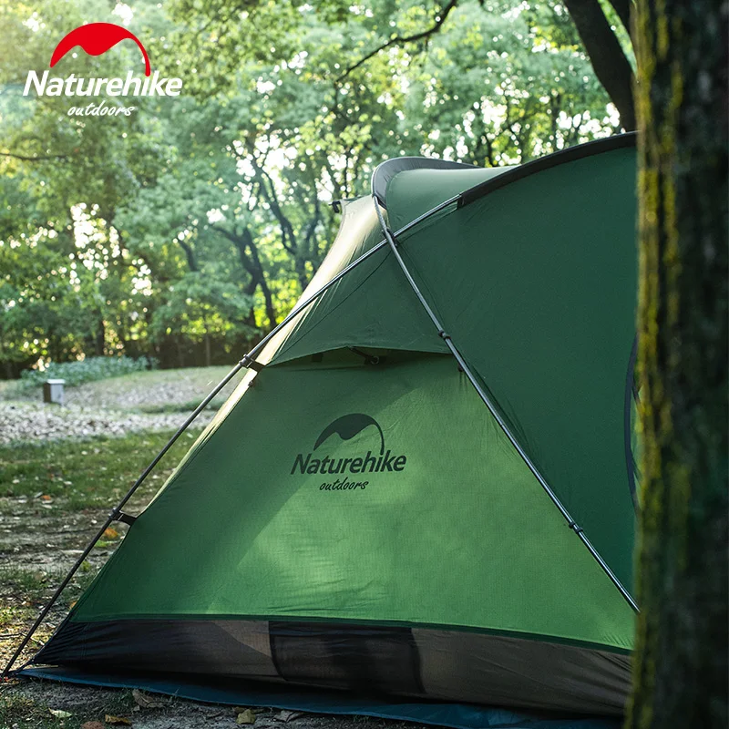 Naturehike сверхлегкий тент для кемпинга 2 человека непромокаемые две двери 20D