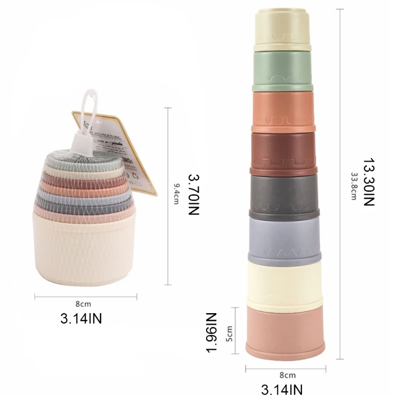 

Puzzle Funny Toy Stacking Cup High Quality Gift for Baby Brain Game Mini Capable of Developing Big Brains Toy