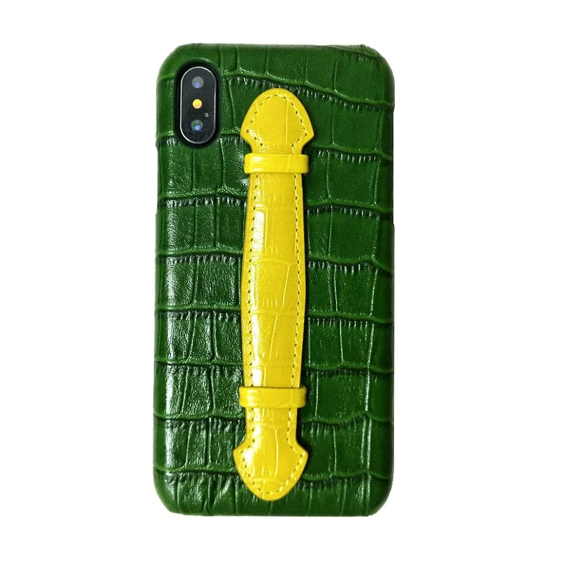 Сапоги из натуральной кожи ручной ремешок держатель чехол для iPhone X XS 10 телефон с