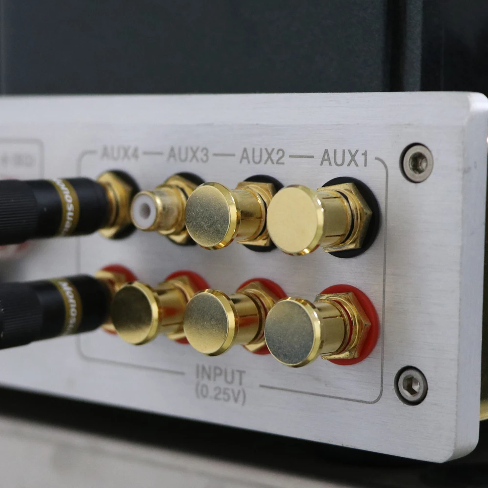 

12 шт. шумовая заглушка 24K позолоченная медь RCA заглушки высшего качества под вставкой