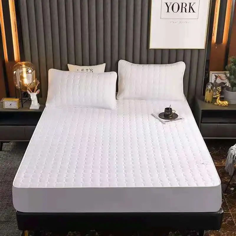 

Soft Sanding Quilted Mattress Cover King Double Size Customized Antibacterial All-inclusive Bed Cover Not Including Pillowcase