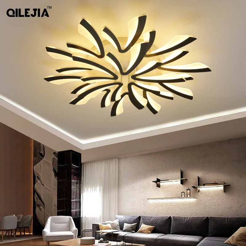 Светодиодный потолочный светильник лампа для гостиной спальни Белый/Черный