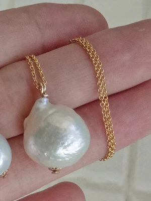 Fashion irregular natural White purple 11-14MM baroque edison shaped pearl earrings bracelet pendant necklace 40CM set | Украшения и