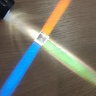 Оптический экспериментный прибор 15 мм Призма шестисторонняя ярсветильник световая комбинация кубическая Призма цветное стекло дихройная Призма