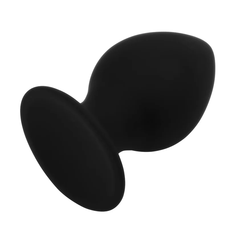 Erotic Black Silicone Big Anal Plug 3 Sizes Strong Suction Cup Butt Smooth Soft Huge Dildo Adult Gay Sex Toys for Men | Красота и