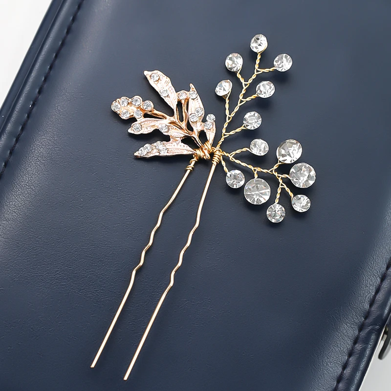 1 шт в винтажном стиле Новое поступление Стразы Золотой волос Ювелирные заколки