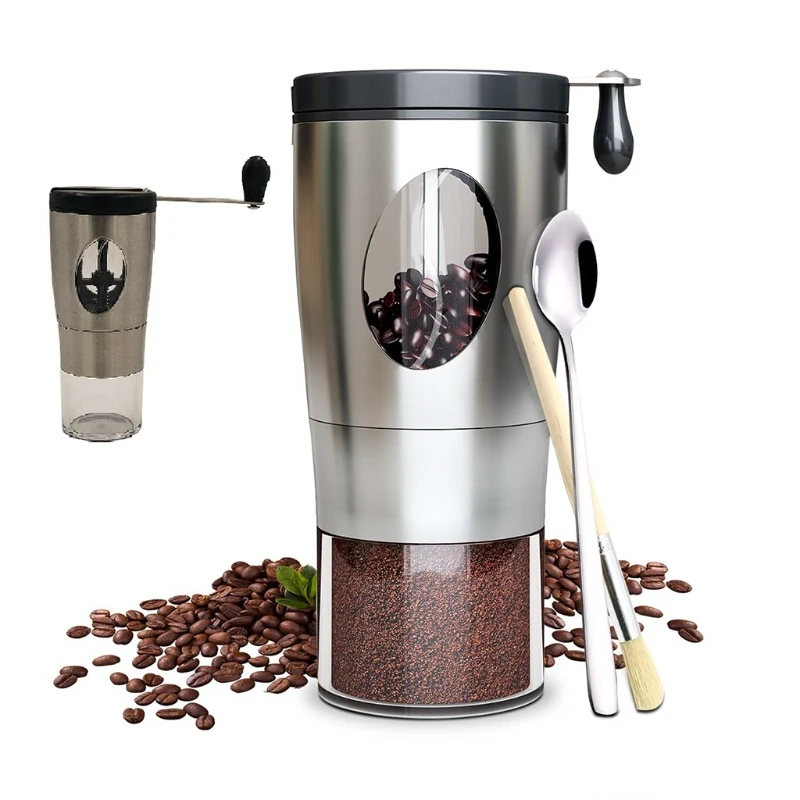 

Portable Manual Coffee Bean Grinder Hand Crank Mill Tool Handheld Coffee Grinding Machine Travel Camping Multifunction