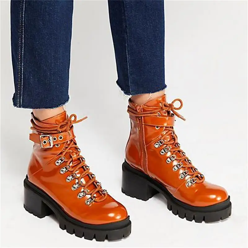 Женские мотоциклетные ботинки DAHOOD осенняя Боевая обувь из искусственной кожи с