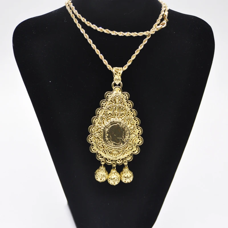 Подвеска из Алжира свадебное ожерелье под золото в этническом стиле