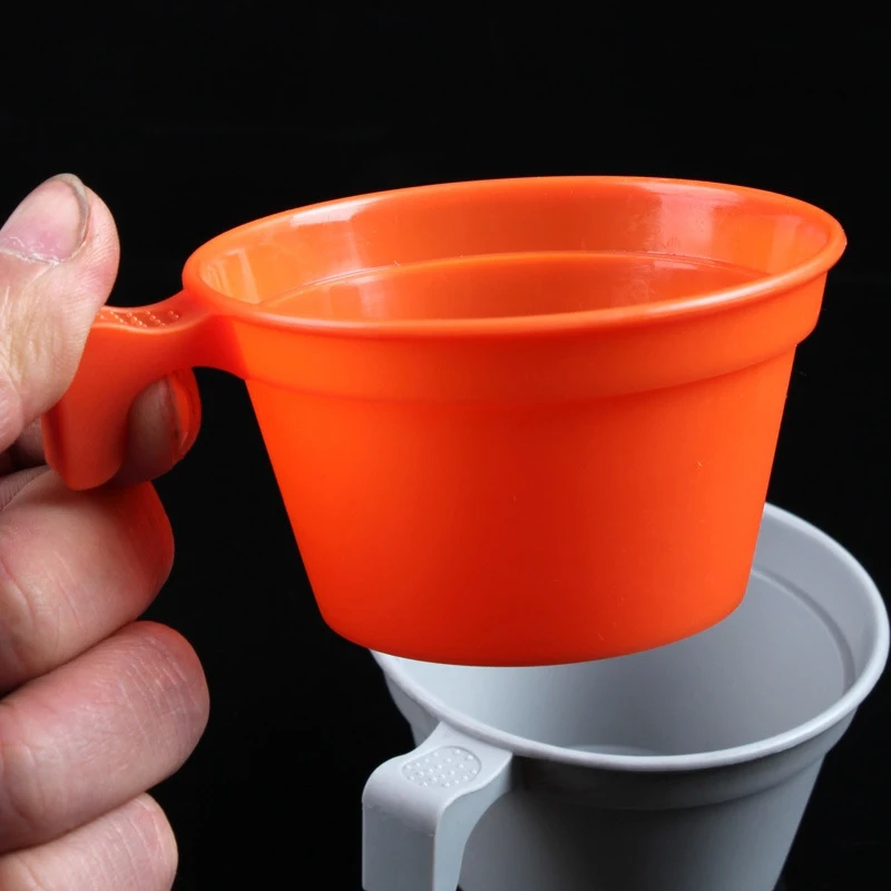 Portable Plastic Coffee Cup Lightweight PP Water Drinking Mug Outdoor Picnic Camping Travel Cookware With Handle | Спорт и