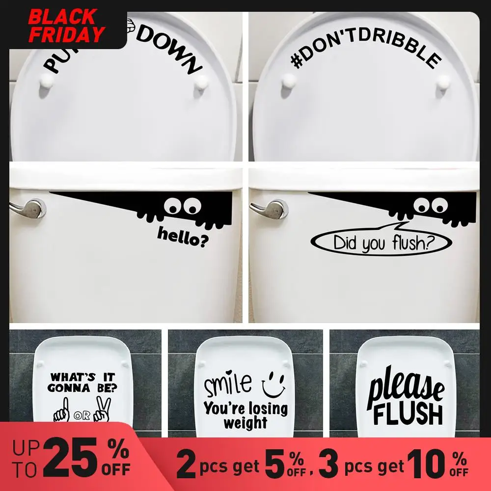 Новый дизайн наклейки на стену персонализированные креативные для ванная туалет