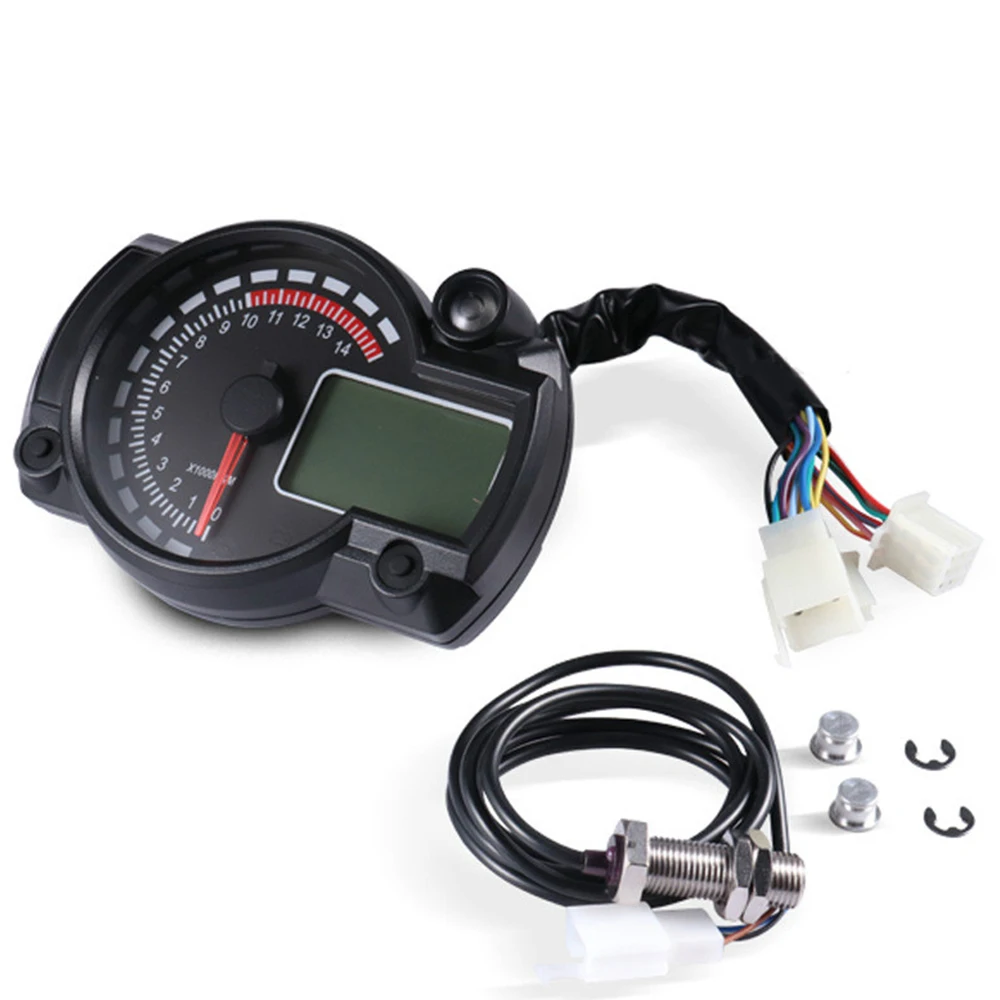 

Motorcycle Speedometer 7 Colors LCD Digital Odometer for RX2N MAX 299KM/H Moto Dashboard Motorcycle Speedometer Meter