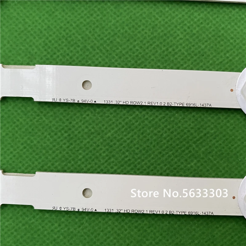 Новинка комплект подсветки для LG 6916L-1438A B1 6916L-1437A B2 32LN5400 32LN577S 1 = 3 шт. (1 7 светодиодов)