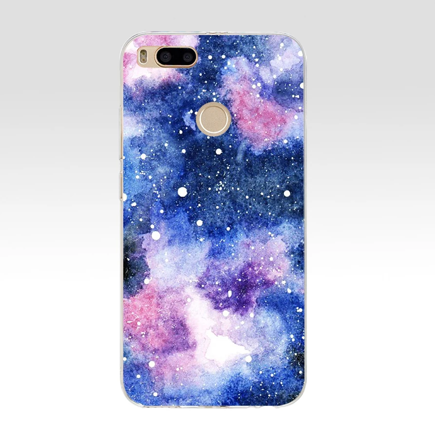 Чехол для телефона 295FG небесно космическая планета черный мягкий силиконовый