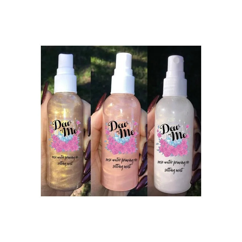 Жидкий хайлайтер спрей блеск блестящий для лица долговечный Блестящий розовый