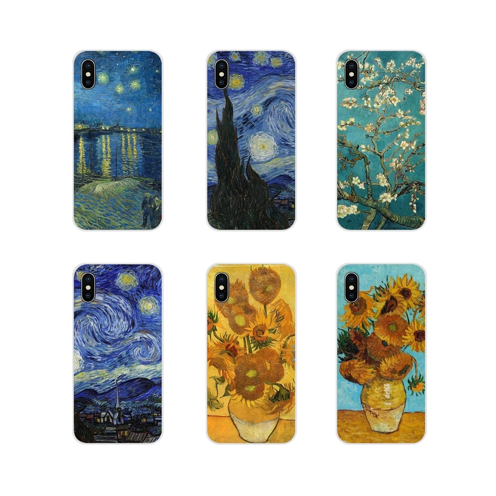 Силиконовый чехол винтажный с цветочным рисунком Винсента Ван Гога для Samsung Galaxy S2