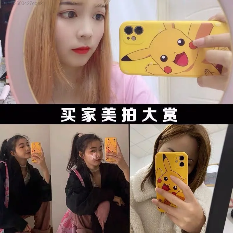 pokemon cartoon pikachu cell iphone case aesthetic trends for iphone se 2020 x xs 12 11 pro max xr 7 8 plus 6 6s free global shipping