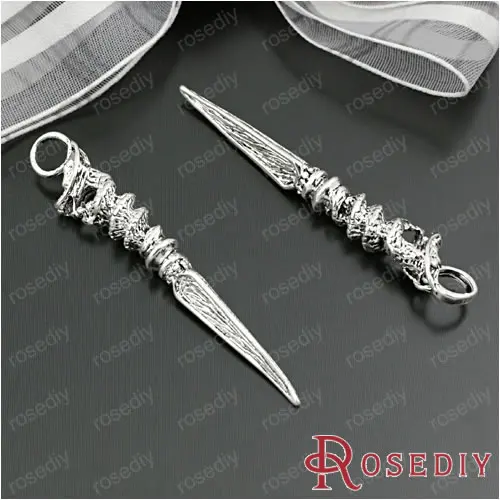 Antique Silver 51*8 мм античный серебряный цвет Phurpa Vajrakila Dagger Пест Ваджра цинковый сплав амулеты Diy ювелирных изделий 20 шт(JM6854 - Окраска металла: Antique Silver