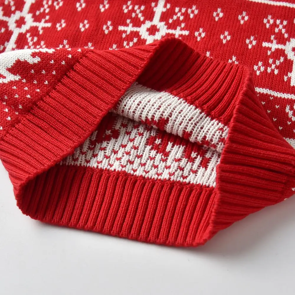 Вязаный двухслойный свитер для маленьких мальчиков на Рождество 100% хлопок