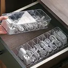 Прозрачная коробка для хранения кабеля, пластиковый контейнер для хранения данных, настольный органайзер для канцелярских принадлежностей, коробка для косметики, офисный держатель