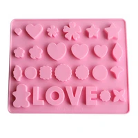 love heart shape silicone ice cube chocolate cake cookie mold baking mould wedding party cake decora