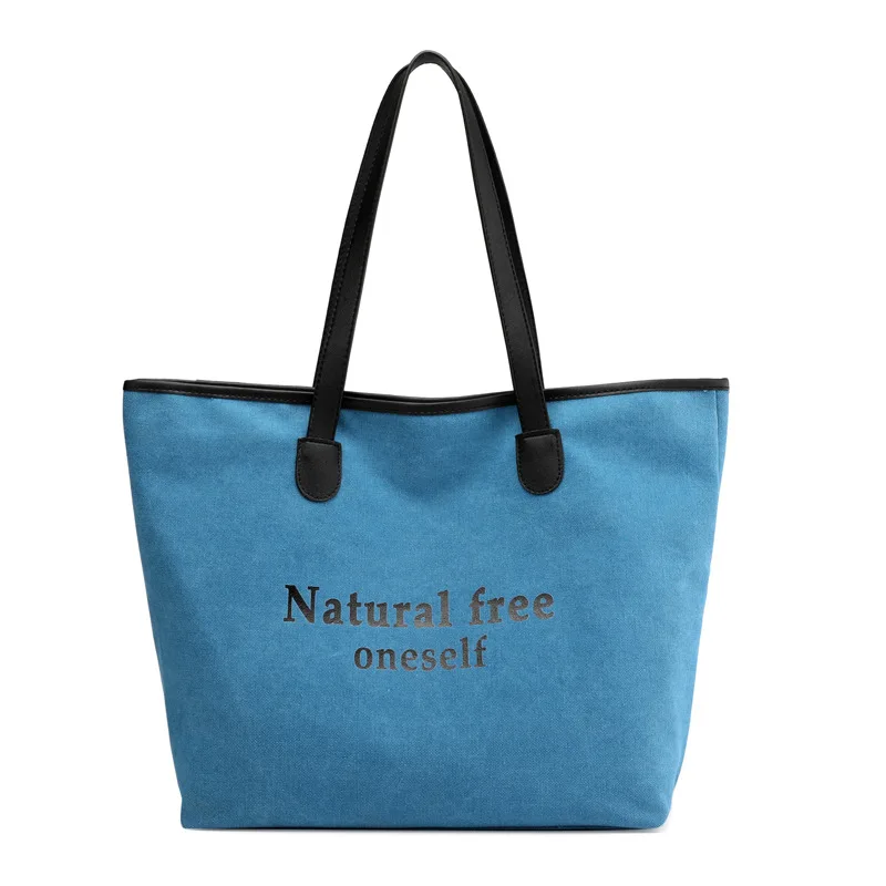 Large-capacity Ladies Bag Canvas Casual Female Shoulder Shopping Handbag | Багаж и сумки