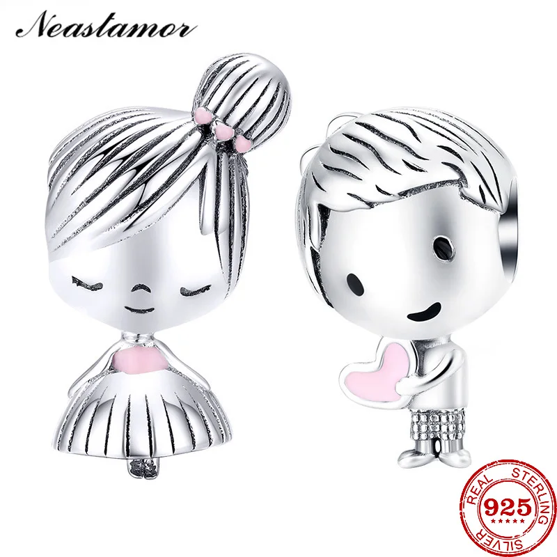 925 пробы серебряные металлические бусины для маленьких мальчиков и девочек