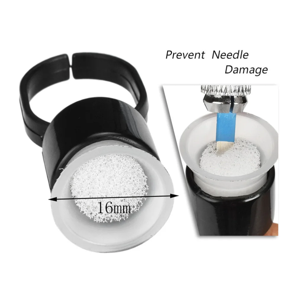 

20pcs Disposable Sponge Ring Cup Ink Ring Holder Pigment Container for Tattooing