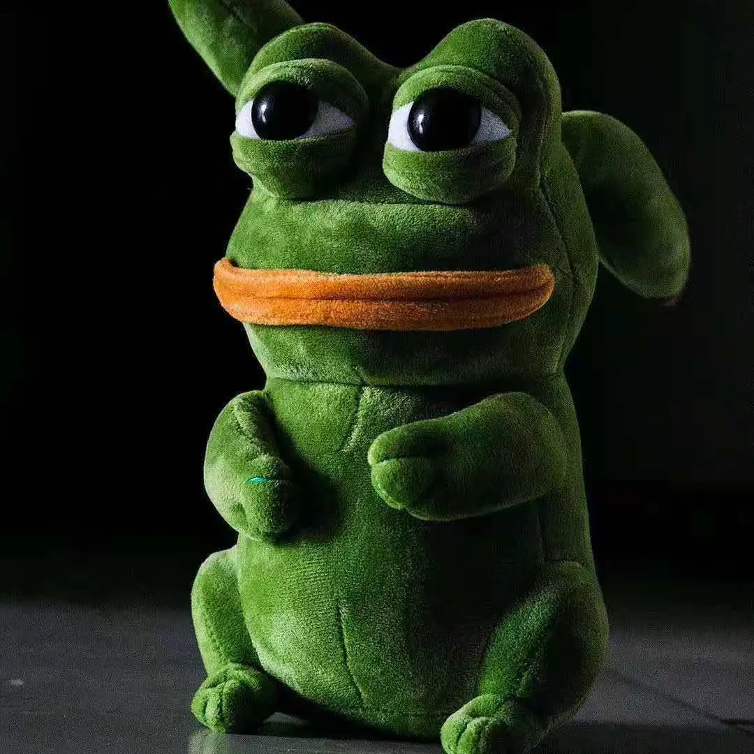 Покемоны Аниме Пикачу кавайные мягкие игрушки для детей косплей Spoof Sad Frog Pepe