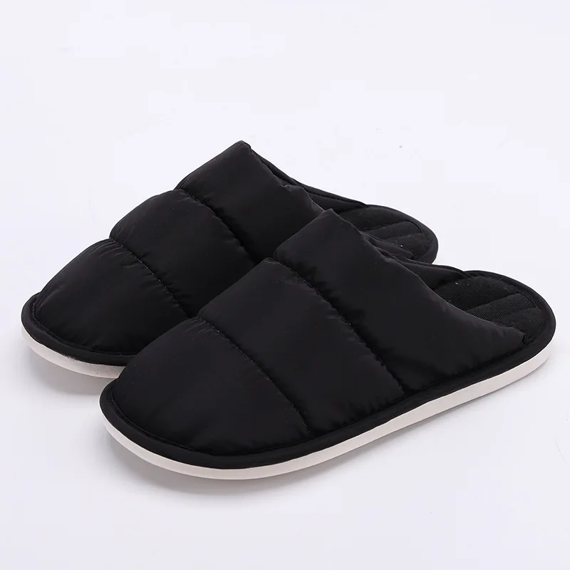 Женские шлепанцы зимние модные теплые Нескользящие на плоской платформе | Обувь