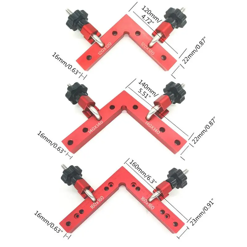 

L-Shaped Auxiliary Fixture Splicing board Positioning Panel Fixed Clip Carpenter's Square Ruler Woodworking Tool
