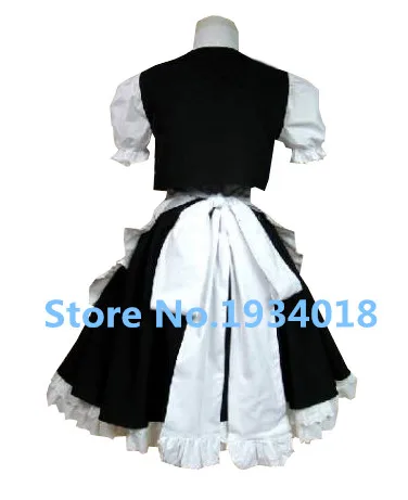 Аниме TouHou Project костюм для косплея Kirisame Marisa Maid черно-белые костюмы женщин на