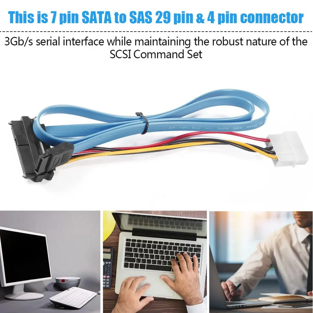 7 Pin SATA Serial ATA to SAS 29 &amp 4 кабель папа разъем адаптер для 2 5 дюймов HDD жесткий диск |