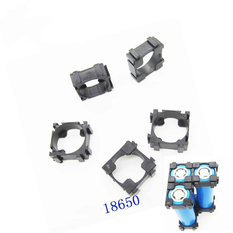 1/10 шт. антивибрационный цилиндрический чехол органайзер для батарей 18650| |